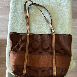 Brown Designer Tote Bag